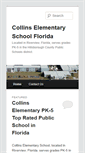 Mobile Screenshot of collinselementary.org